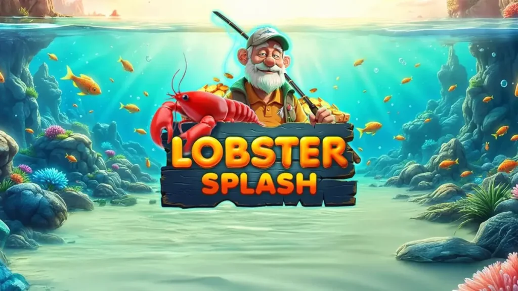 Tampilan visual slot Lobster Splash dengan tema bawah laut yang cerah
