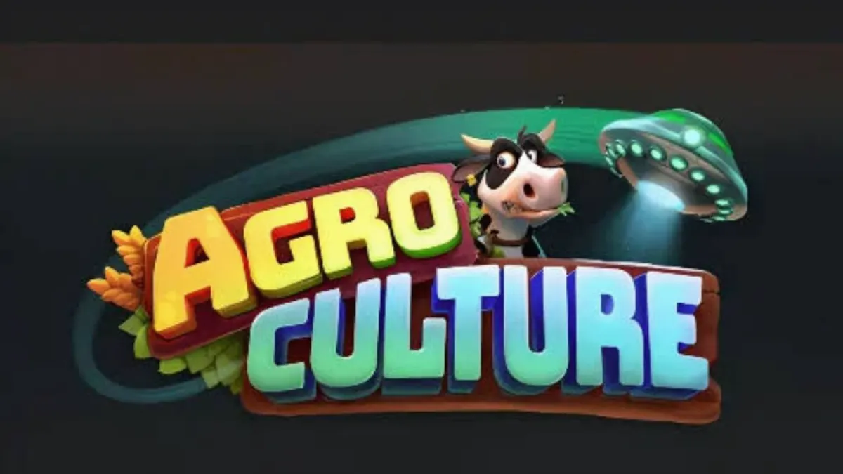 Tampilan visual slot AgroCulture dengan tema alien dan peternakan